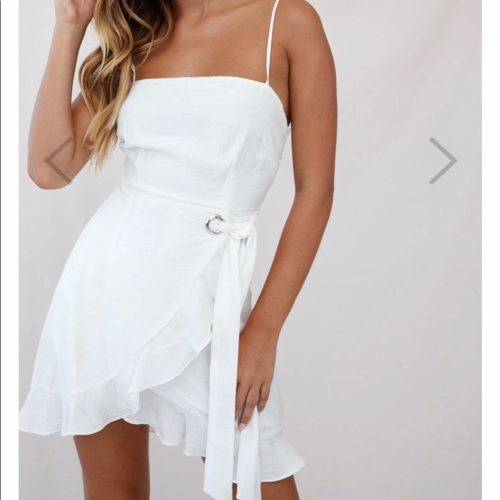 Selfie Leslie Cami Strap Wrap Dress